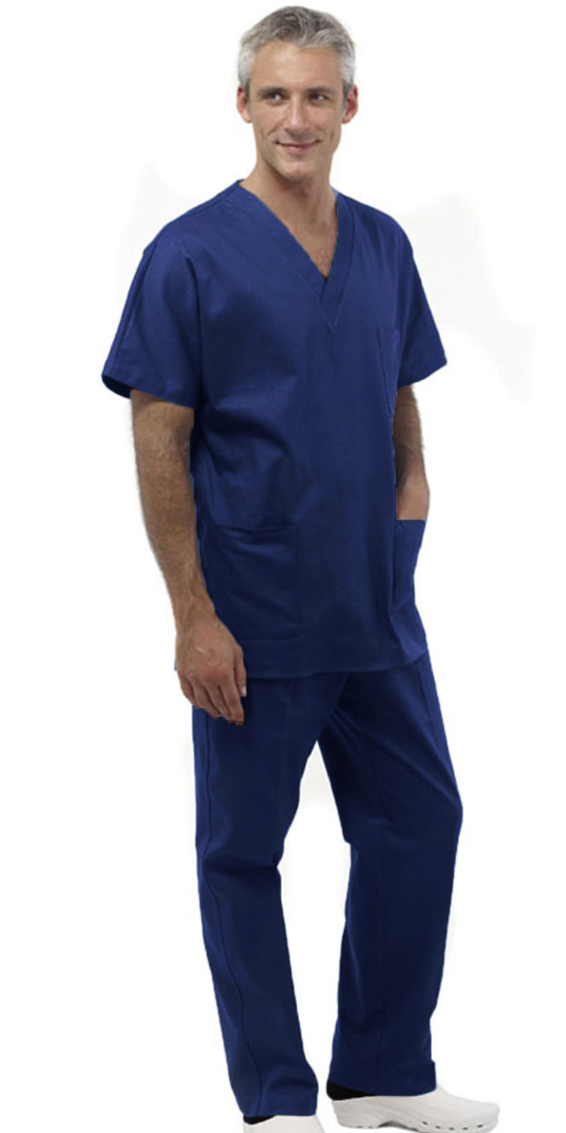 Divisa da lavoro,sanitaria,infermieristica,estetica,completa,unisex,scollo V 8299