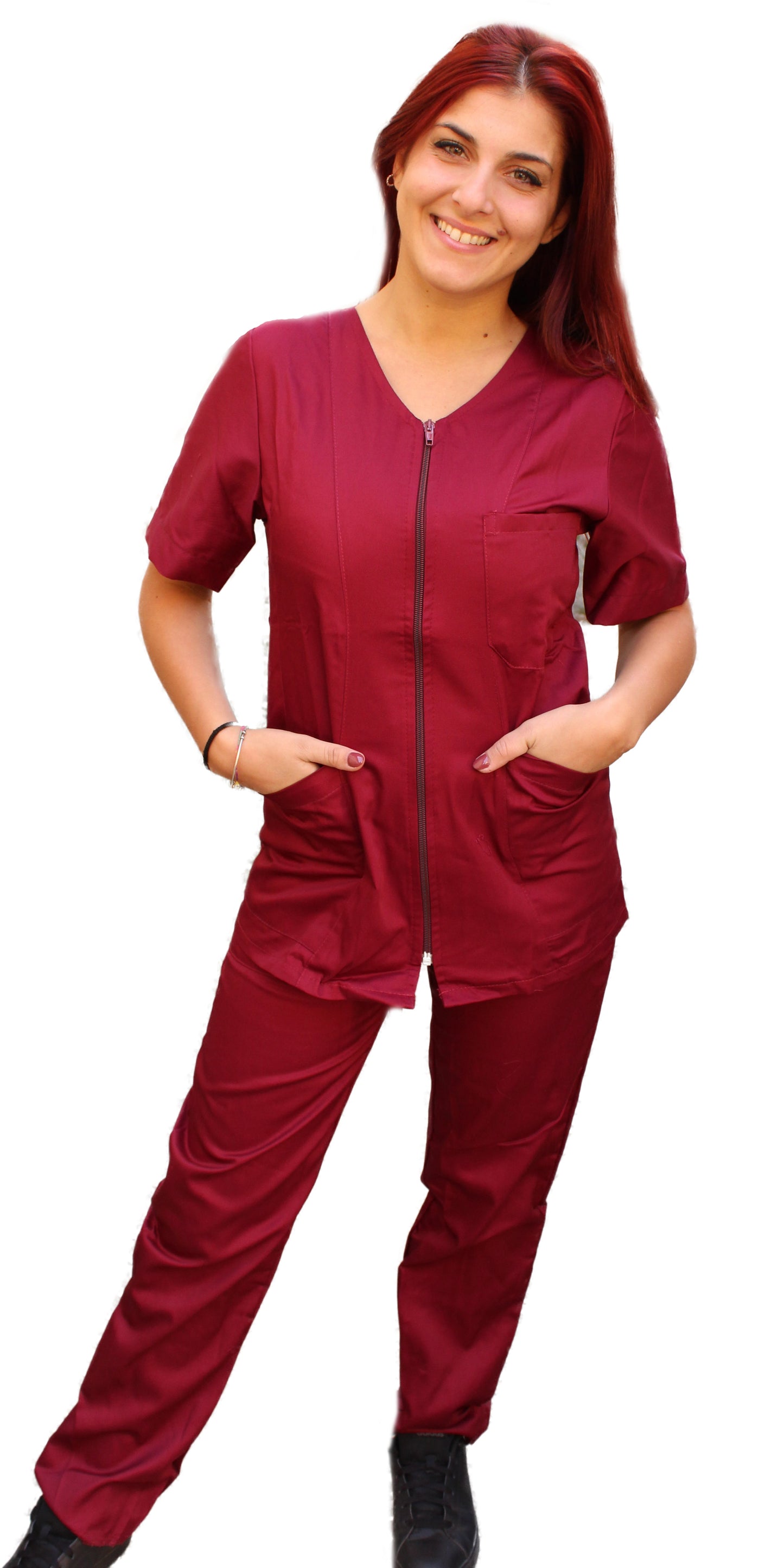 Divisa zip donna bordeaux cod: 8361