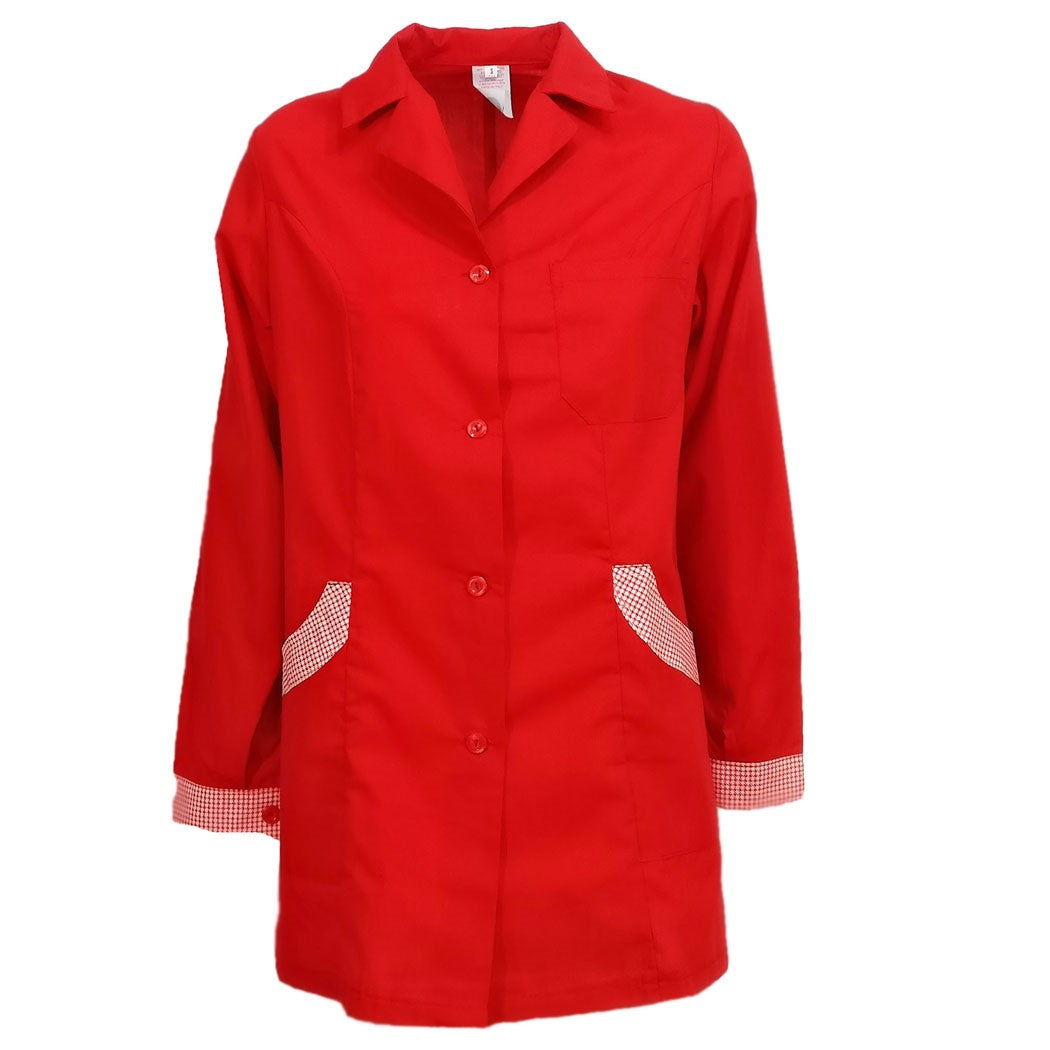 Camice da lavoro donna,casacca slim,divisa "rosso" cod: 151020