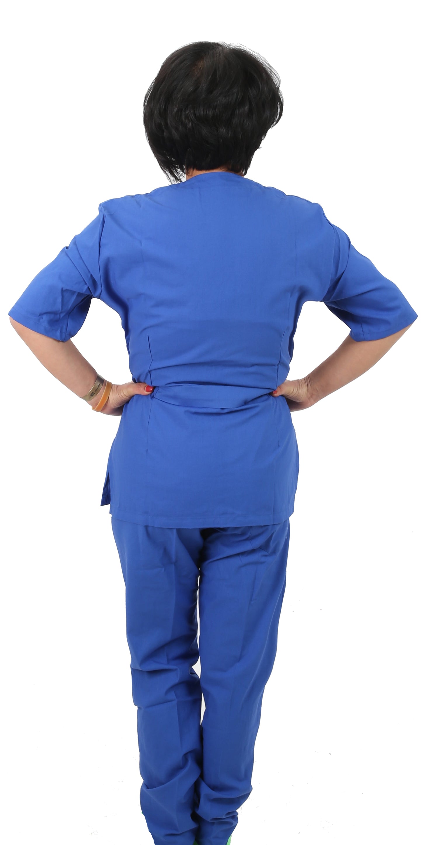 Divisa da lavoro,unisex, zip collo coreano "colore blu royal" cod: 1912