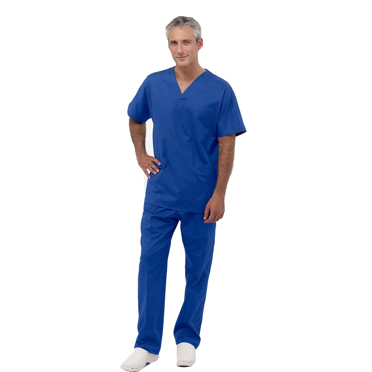 Divisa da lavoro,sanitaria,infermieristica,estetica,completa,unisex,scollo V 8299