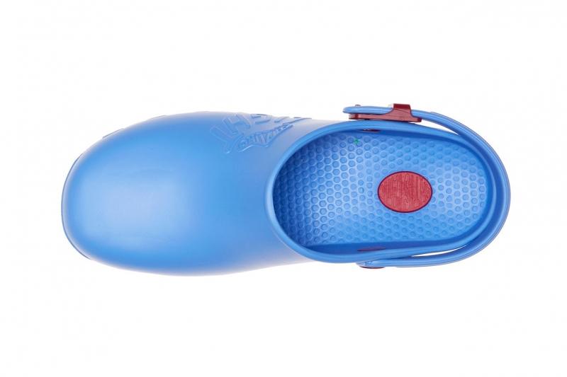 Zoccoli da lavoro sanitari ,cinturino regolabile "azzurro" cod: 8248