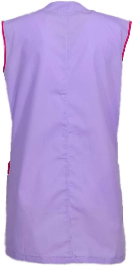 Camice da lavoro donna giromanica "glicine" cod: 1403