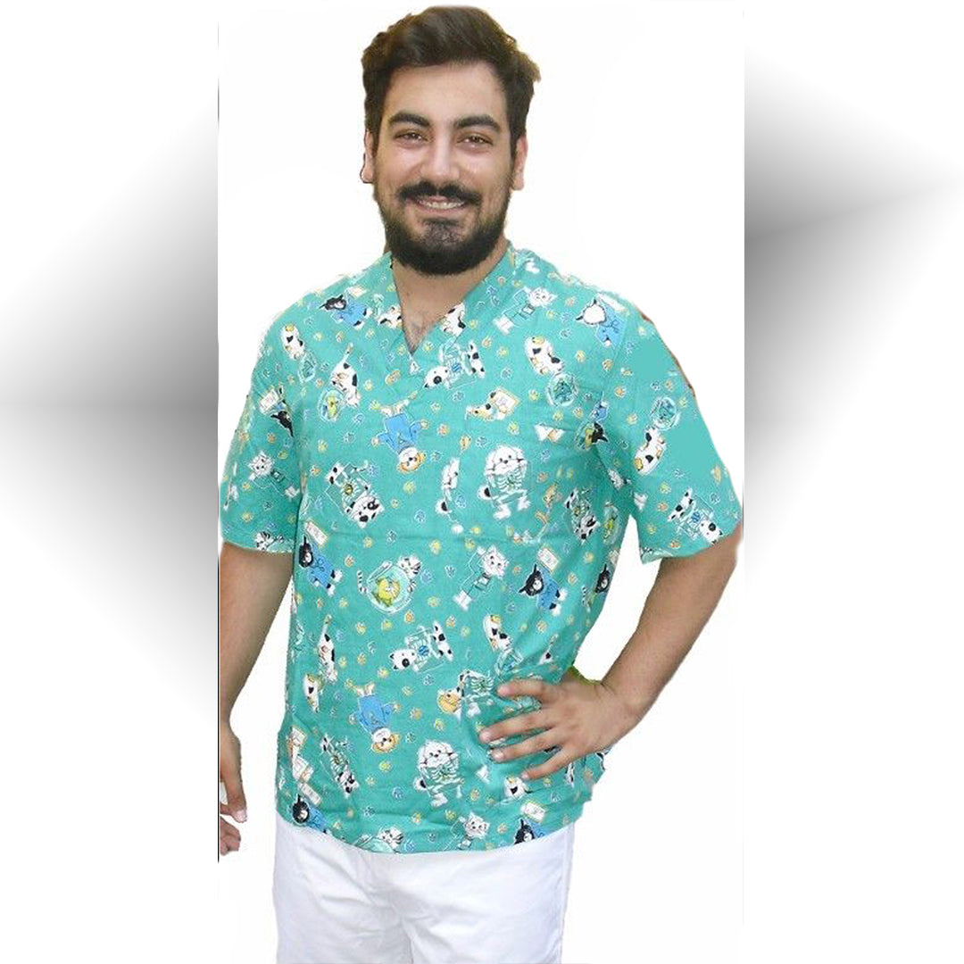 Casacche ,Camici da Lavoro Per Dentista Pediatria Ospedaliera Veterinario cod:8218