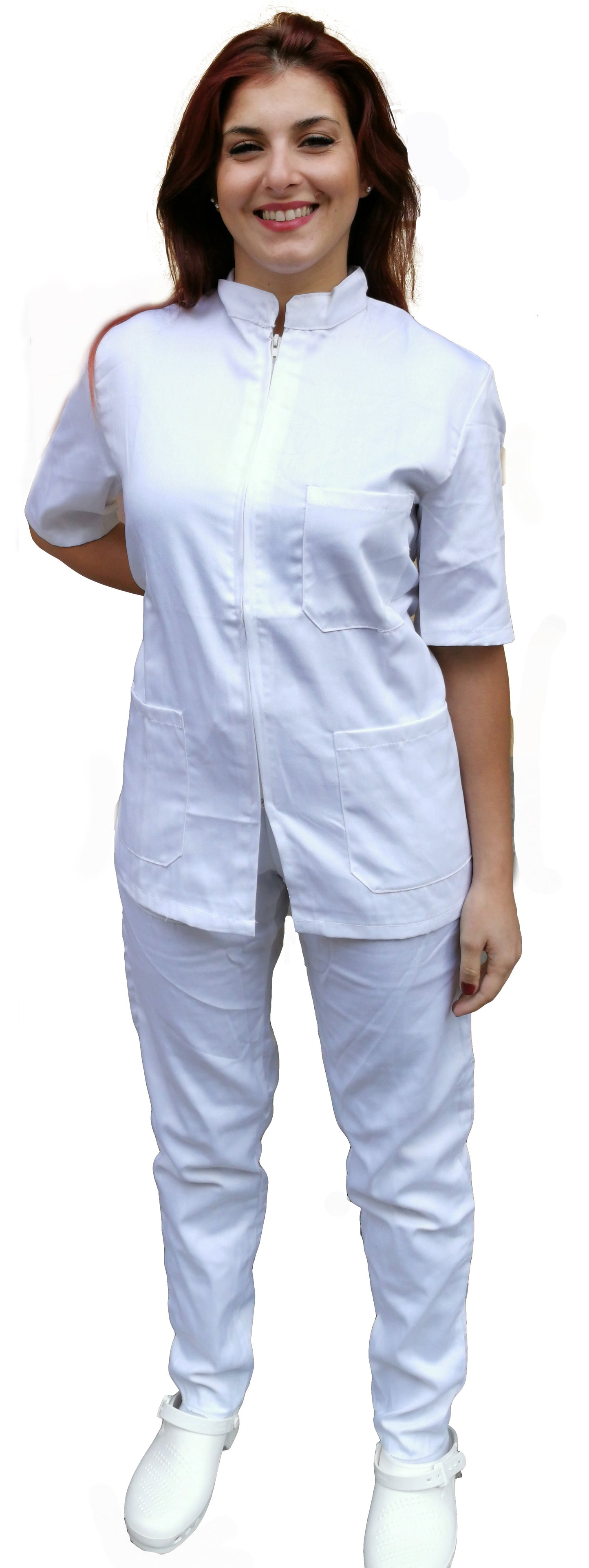 Divisa da lavoro,completa,unisex,zip collo coreano cod: 8309