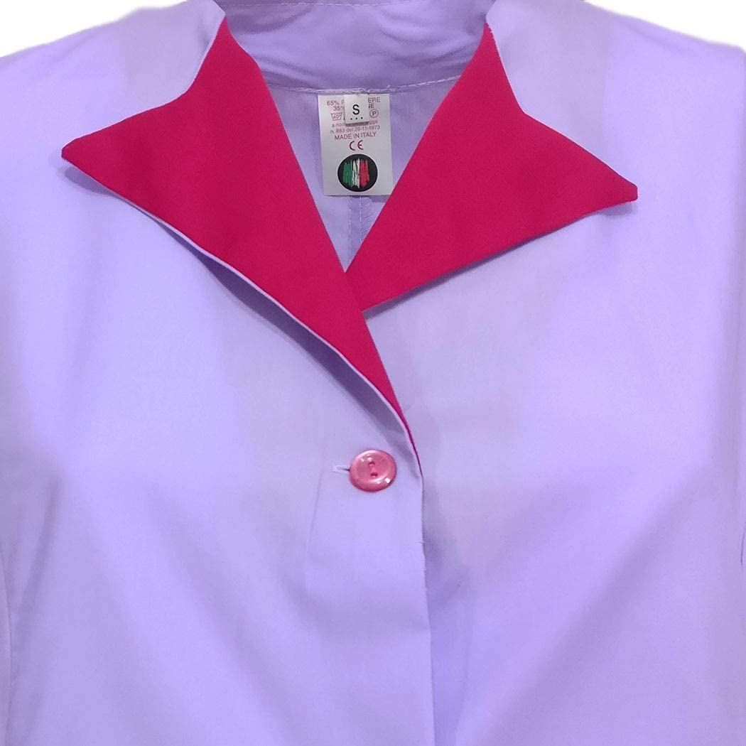 Camice da lavoro donna giromanica "glicine" cod: 1403