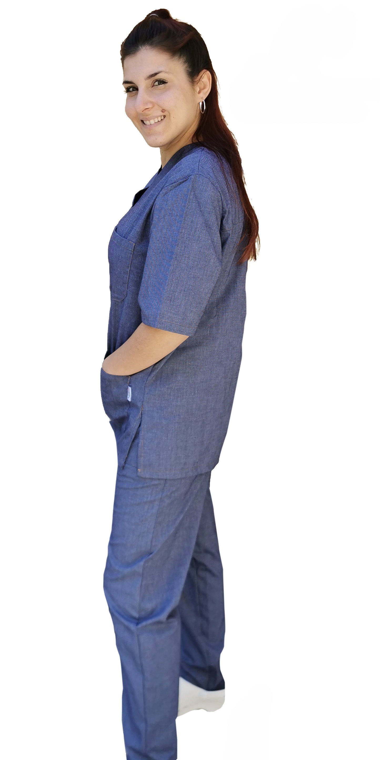 Divisa da lavoro,unisex,in jeans cod: 8330