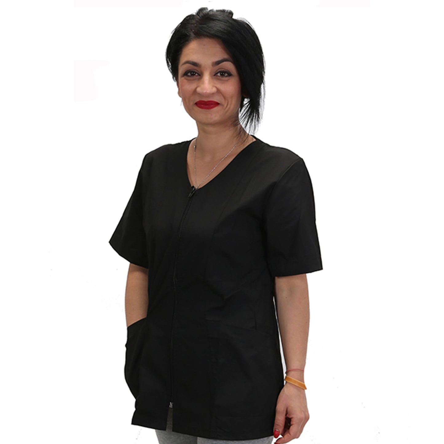 Casacca zip nero MM cod: 6930