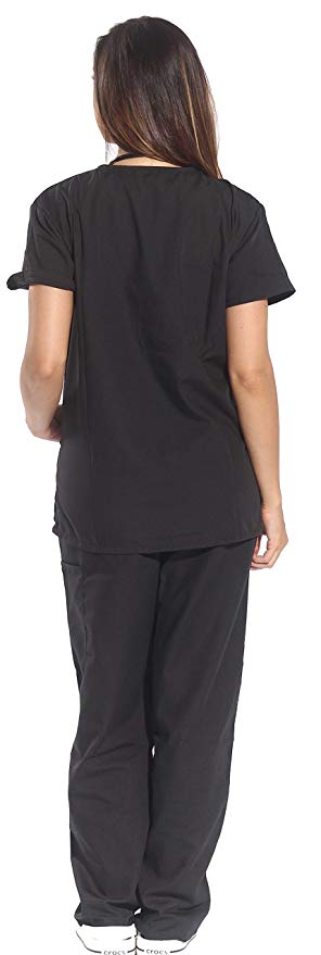Divisa da lavoro,sanitaria,infermieristica,estetica,completa,unisex,scollo V 8299