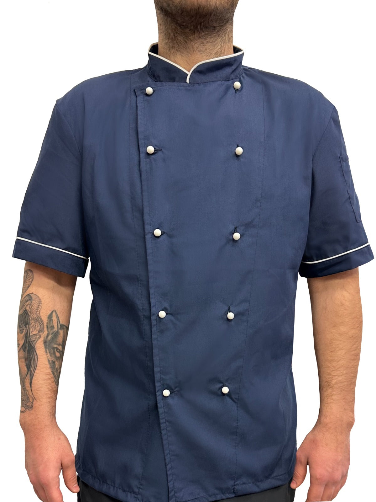 Giacca cuoco "light" blu scuro cod: 0928