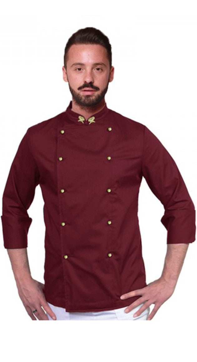 Giacca chef "cutlery" bordeaux cod:7784