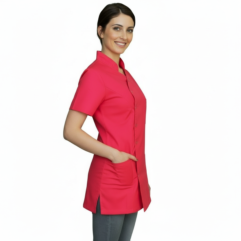 Casacca da lavoro,camice slim Mod Londinese "FUCHSIA" Cod:7098