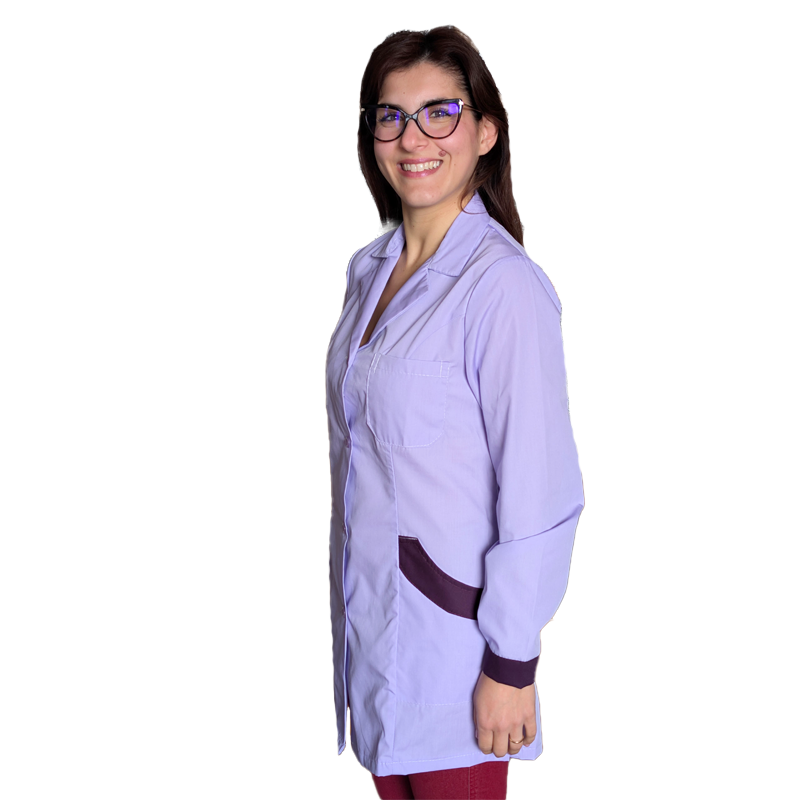 Camice da lavoro donna,casacca slim,divisa "glicine" cod:7449