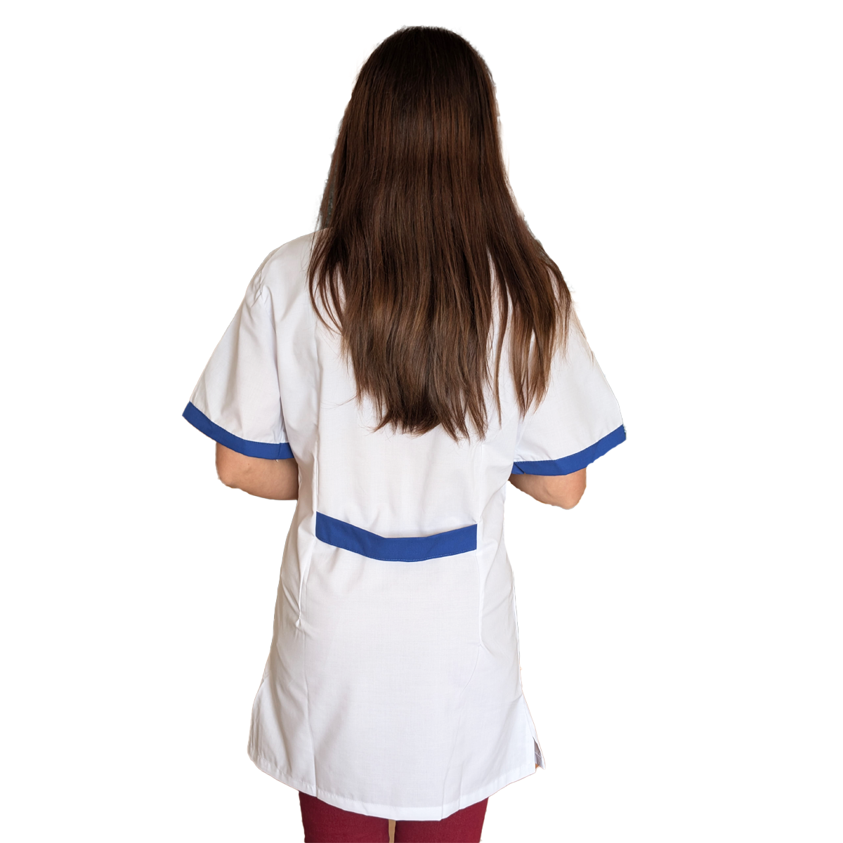 Casacca,camice da lavoro, profilo blue royal MM cod:7616