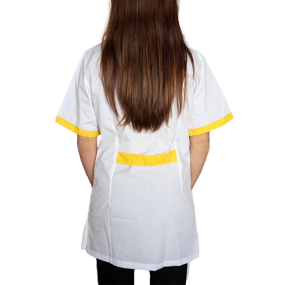 Casacca,camice da lavoro, profilo giallo MM cod: 7609