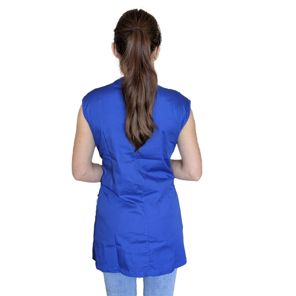 Casacca,camice da lavoro, giromanica "BLU ROYAL" cod:7227