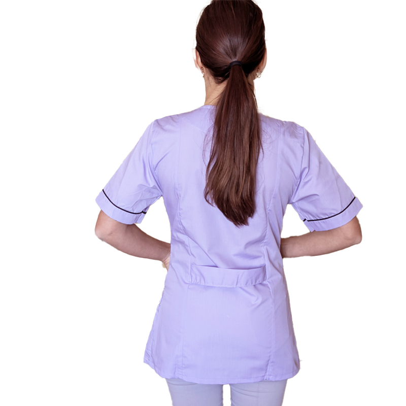 Camice da lavoro,casacca zip glicine MM Cod:1506