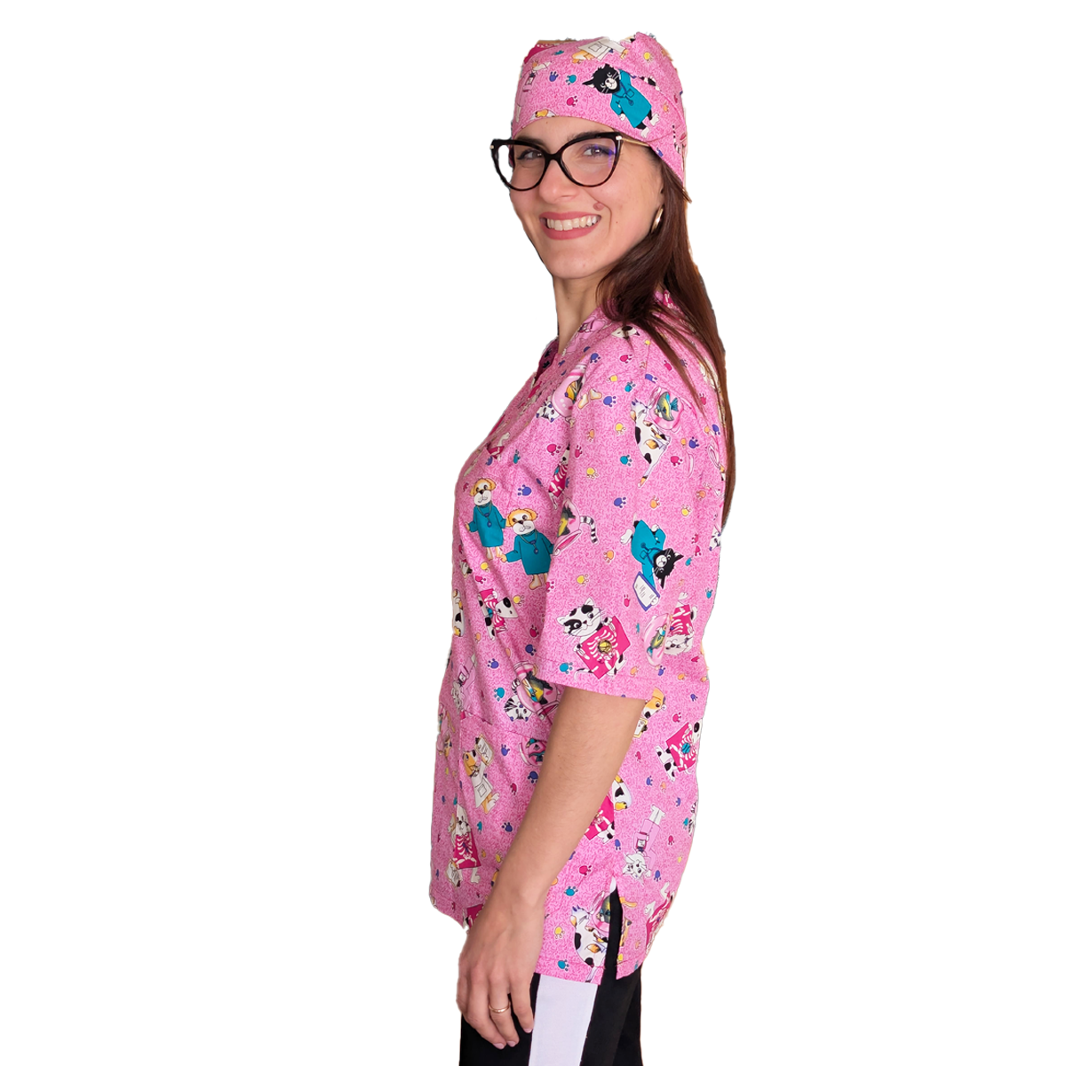 casacca da lavoro, fumetto+bandana "ROSA" cod: 999