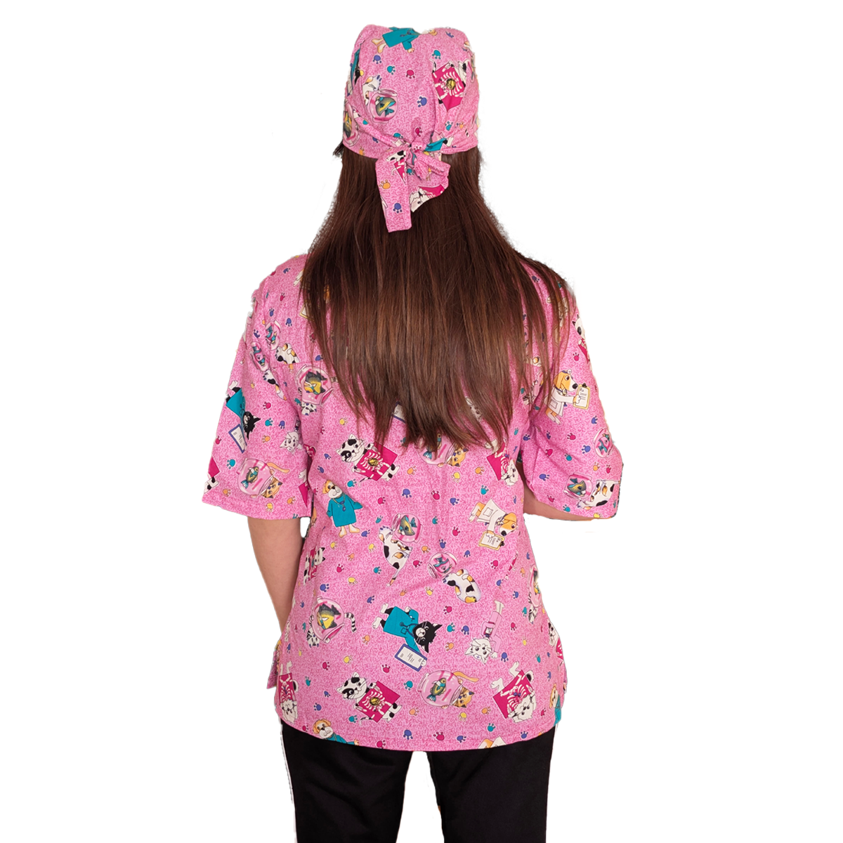 casacca da lavoro, fumetto+bandana "ROSA" cod: 999