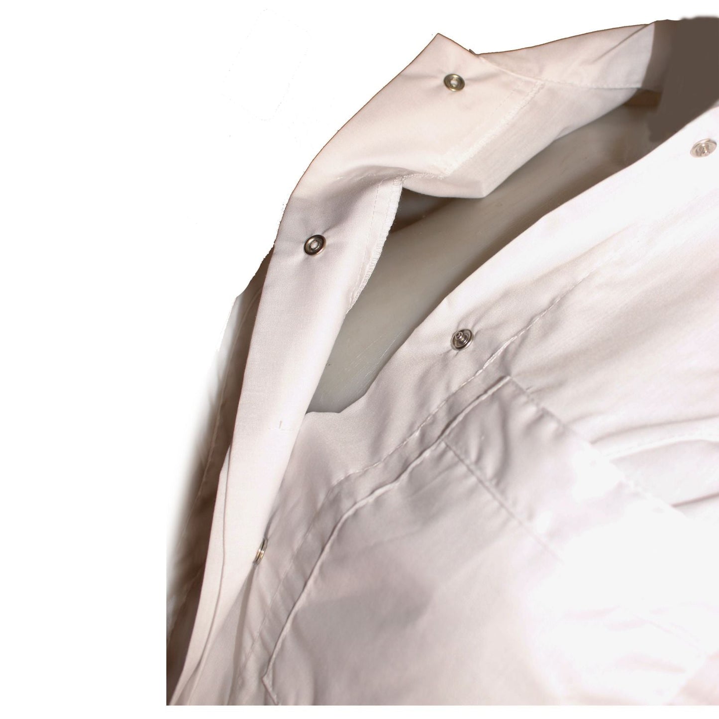 Casacca,camice da Lavoro Donna,Modello Avvitato,Manica Lunga,Bianco,Bottoni Automatici COD: 1811