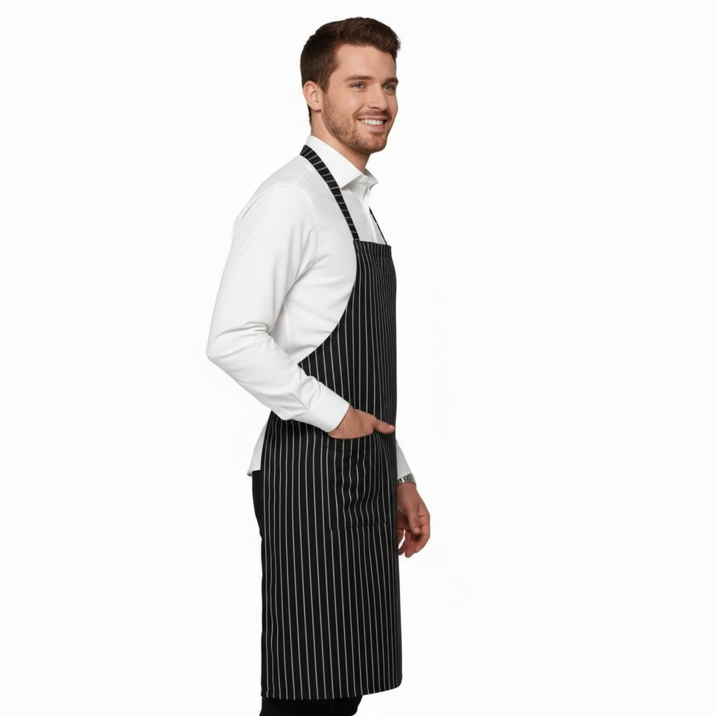 Grembiuli Parannanze Da Lavoro rigati per RISTORANTE CHEF CUOCO PIZZERIA GASTRONOMIA