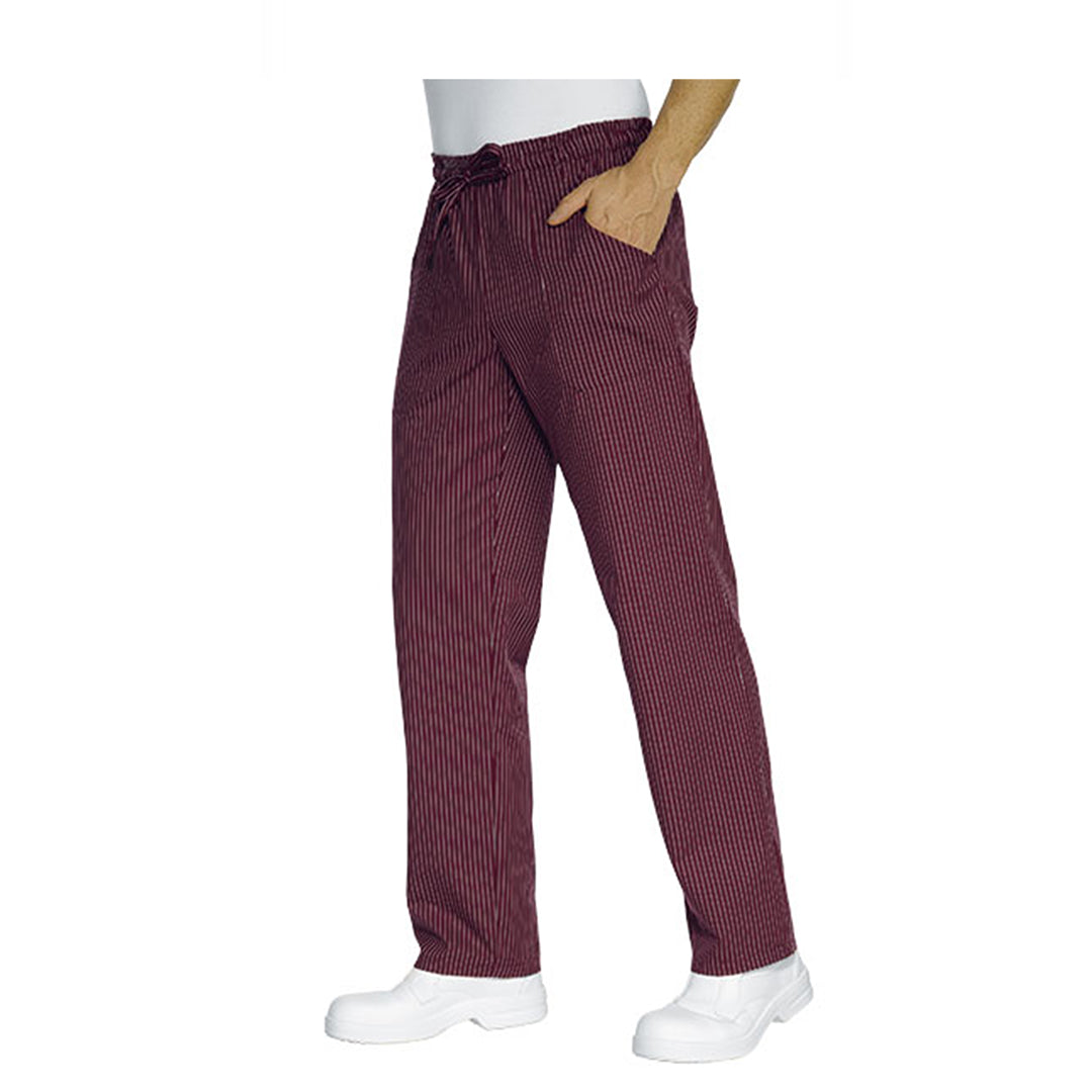 Pantalone rigato bordeaux"regular-fit" cod:7906