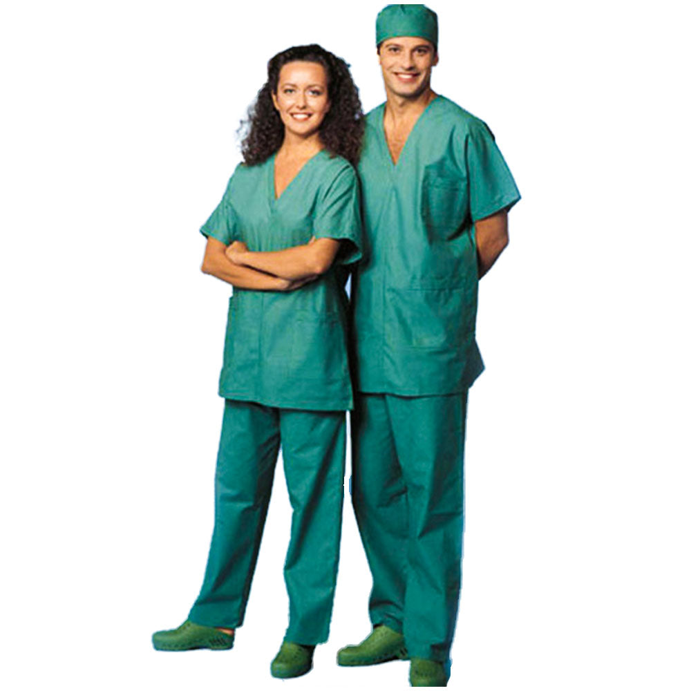 Divisa da lavoro,completa,unisex,scollo V "verde" cod: 1712