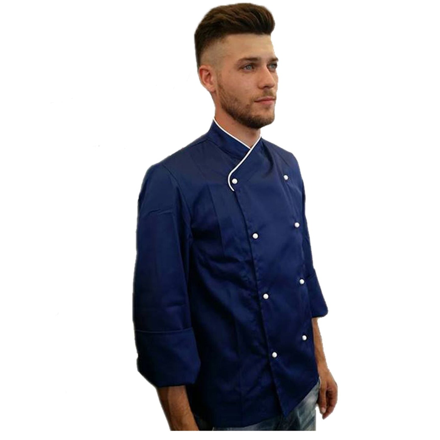 Giacca chef " slim" blue cod: 7791