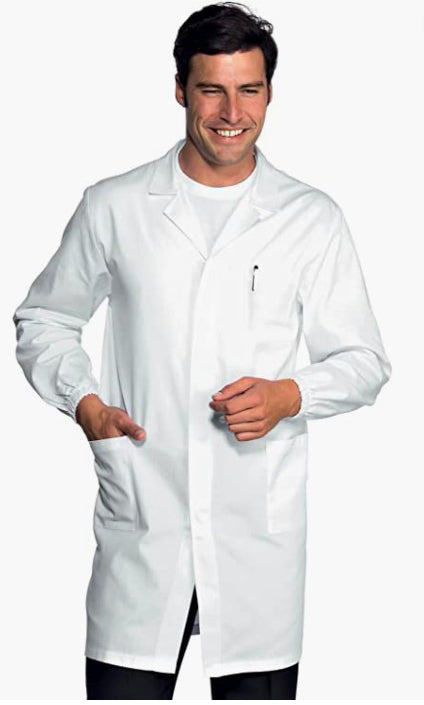 Camice da laboratorio,da lavoro uomo, cotone pesante,per scuola chimica, COD: 26922