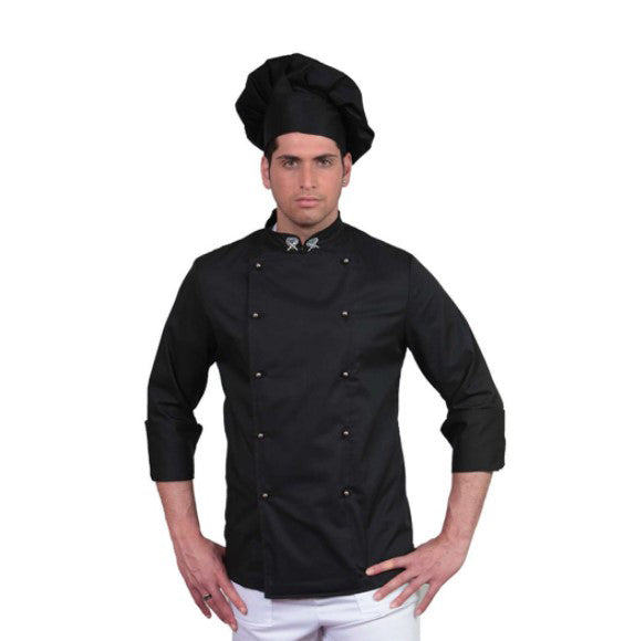 Giacca chef "cutlery" NERO cod:0377