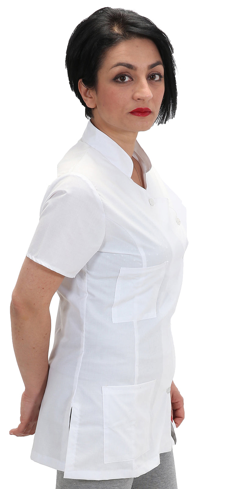 Casacca da lavoro,camice slim bianco "mod londinese" COD: 7050