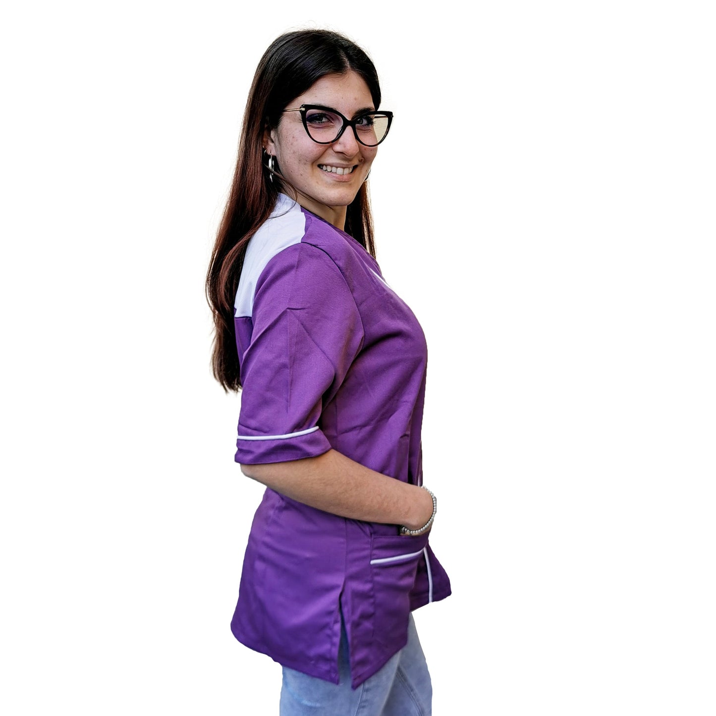 Casacca,camice da lavoro con zip S.A.S cod: 040321
