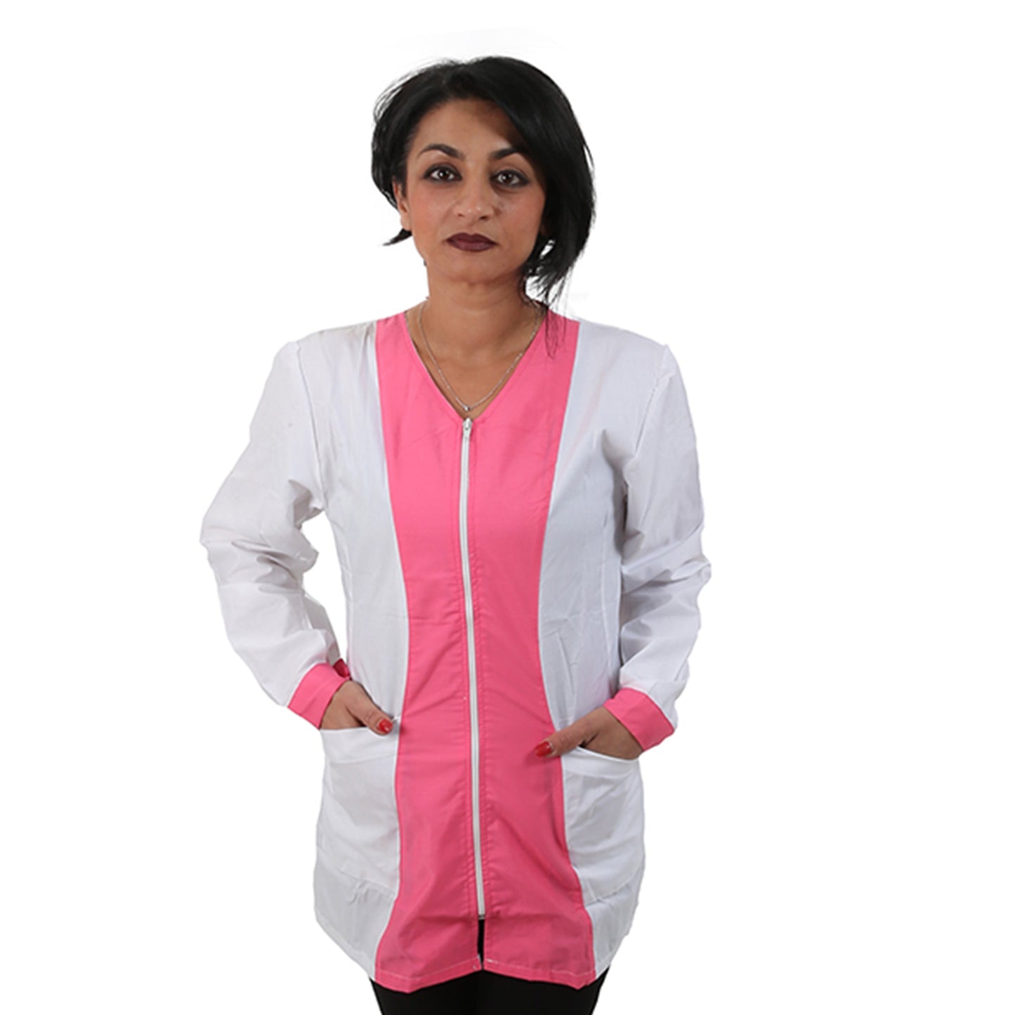 Camici da lavoro donna,casacche con zip cod: 1405