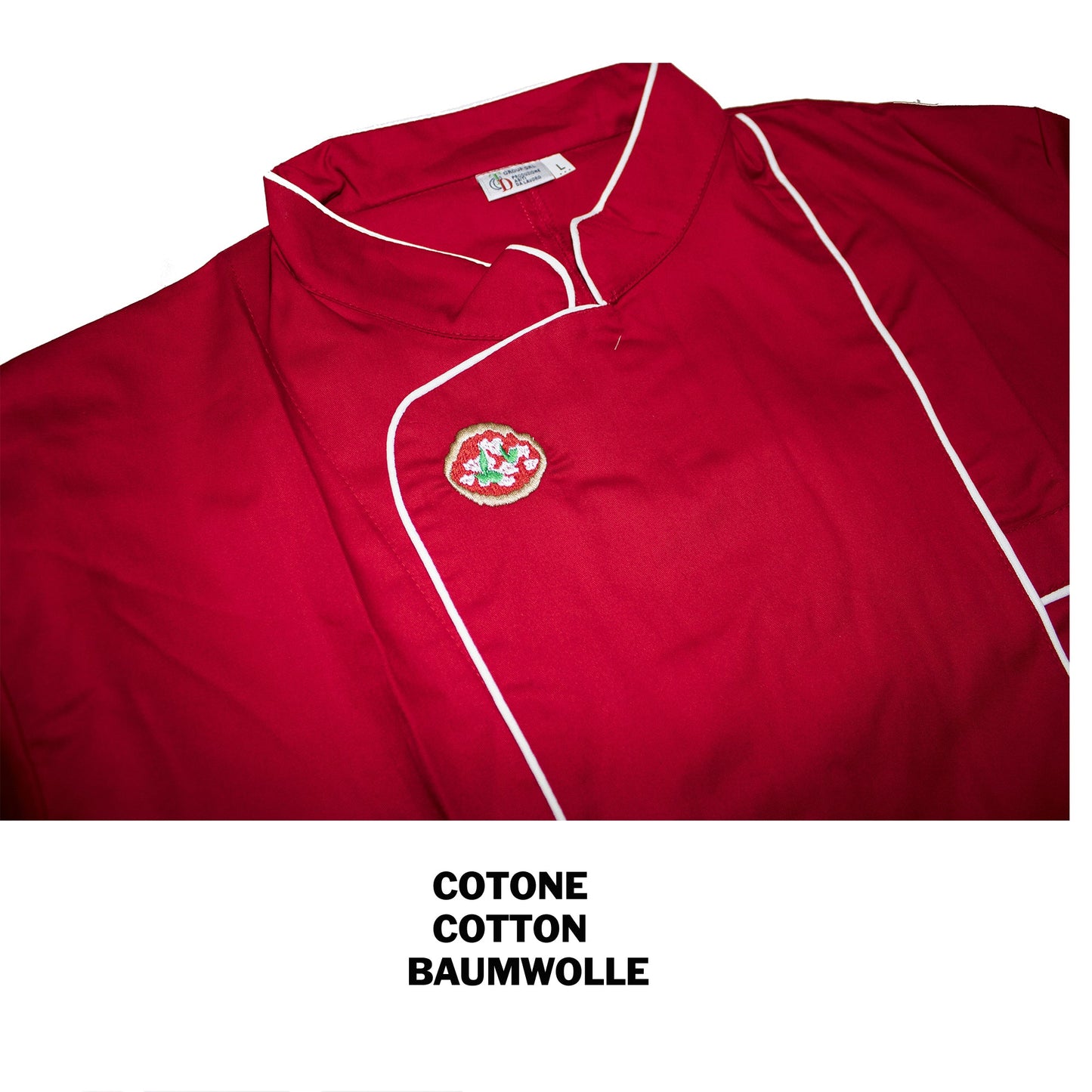 Giacca pizzaiolo "rosso" cod:8019