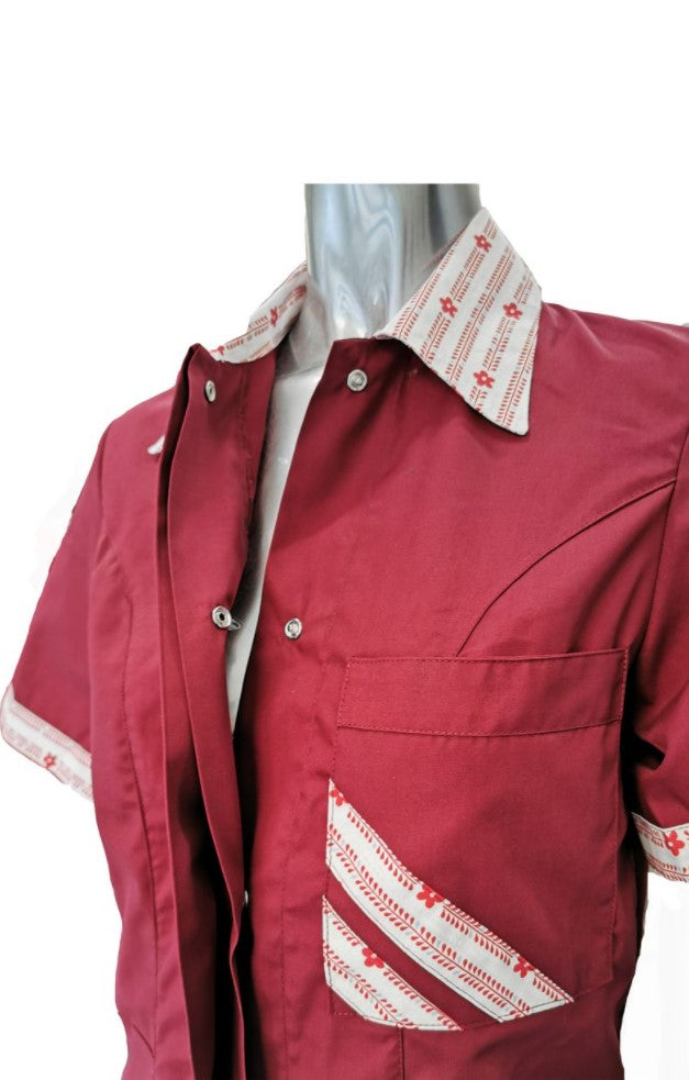 Casacca,camice da lavoro, Bordeaux MM Cod:1601