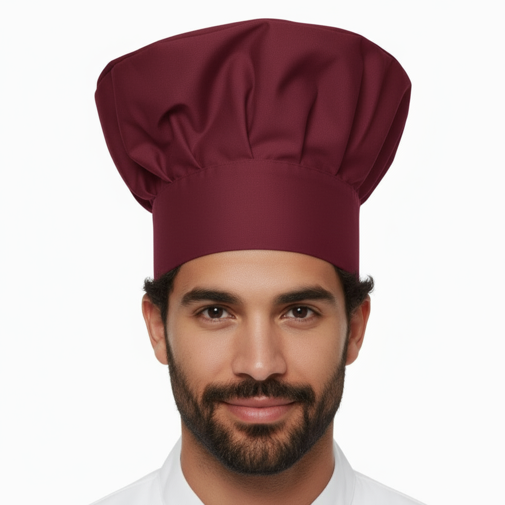 Cappello cuoco unisex "bordeaux" cod: 8065