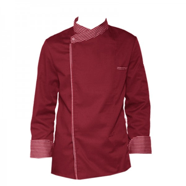 Giacca chef "cook" bordeaux con automatici cod:7753