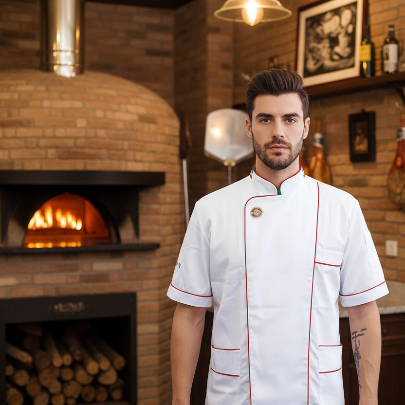 Giacca pizzaiolo "bianco" cod:8026
