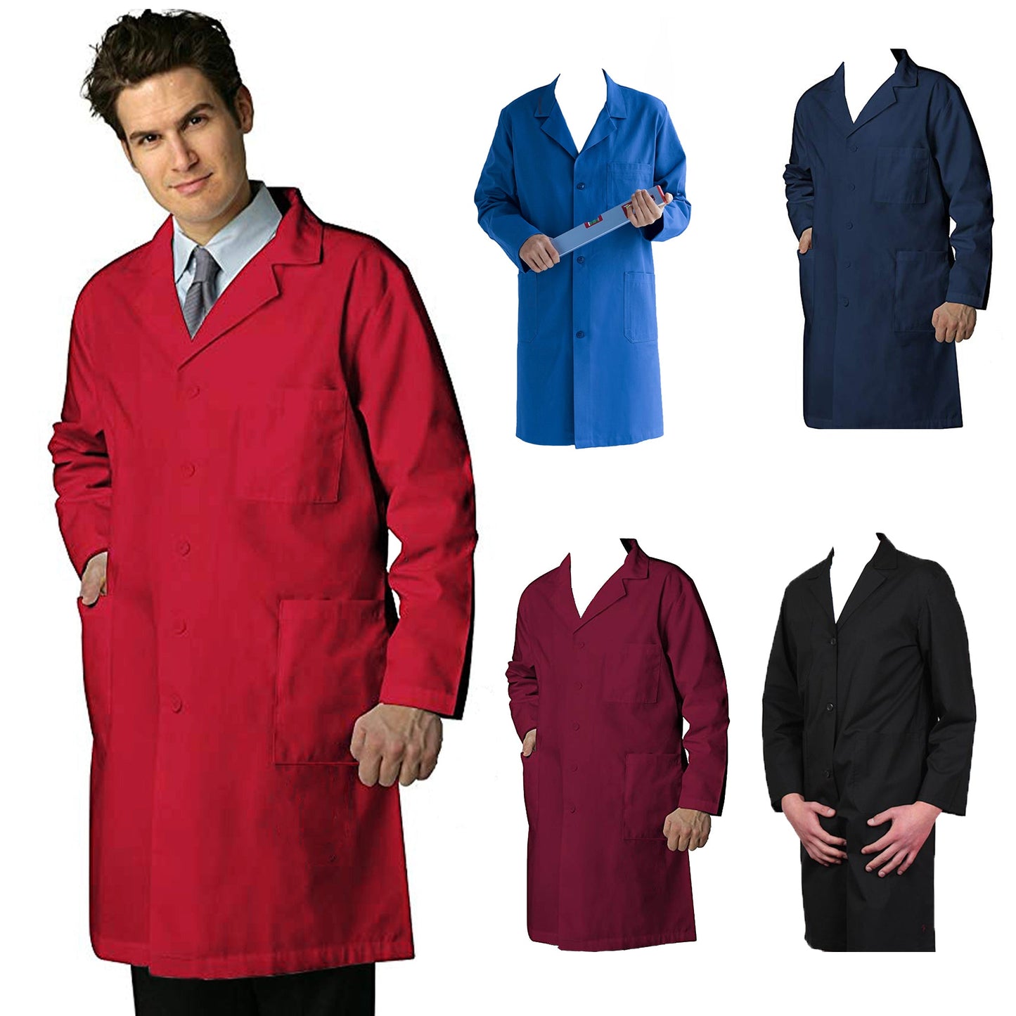 Camici da Lavoro Uomo, per Officina,Falegnameria,Macelleria,Magazzinieri,Made in Italy cod: 0212