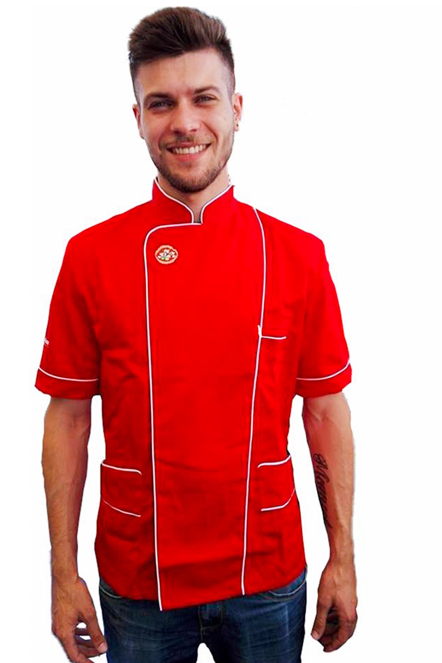 Giacca pizzaiolo "rosso" cod:8019