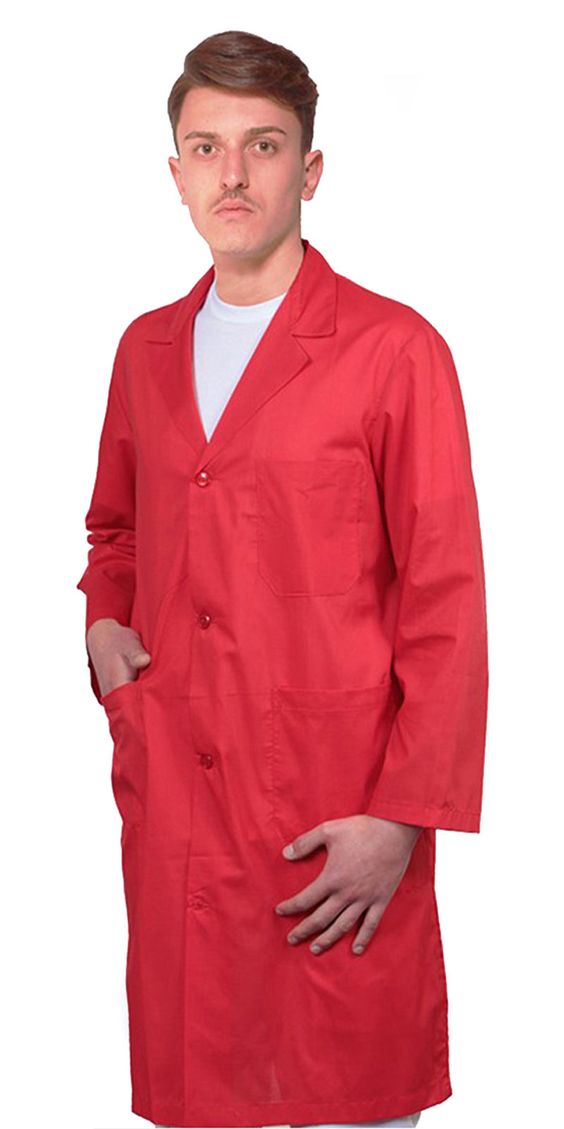 Camici da lavoro multiuso uomo "rosso" cod: 9089
