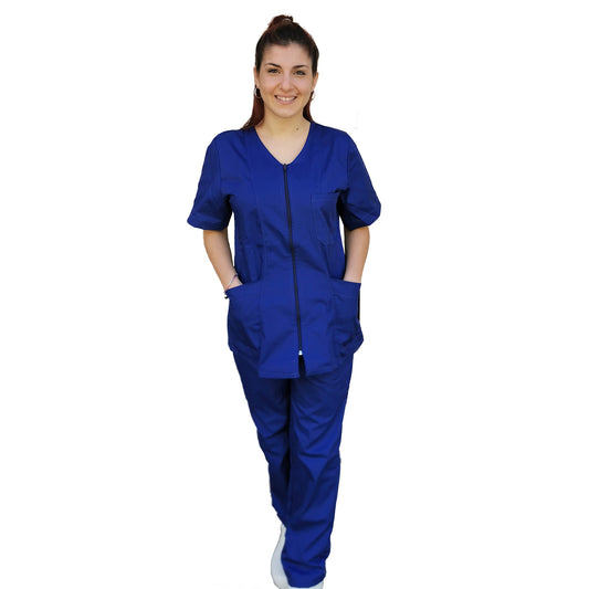 Divisa da lavoro,completa,da donna con zip  "Royal" cod: 8392
