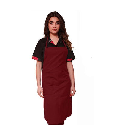 Grembiule parannanza con pettorina "bordeaux" cod: 8102