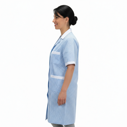 Camice da lavoro,  quadretto azzurro MM cod: 7289