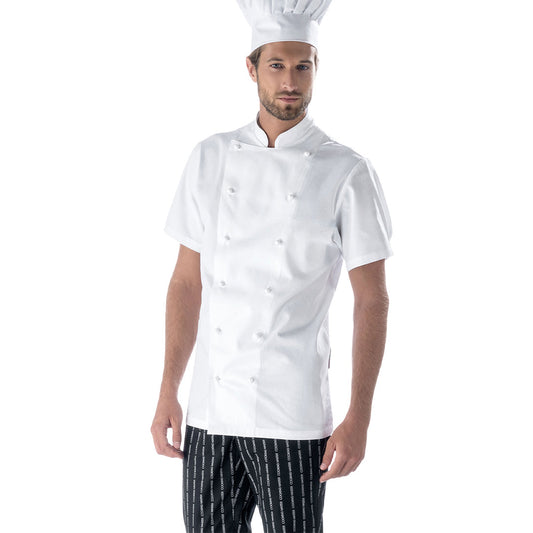 Giacca da cuoco,pasticciere,panettiere,cotone mezza manica cod: 30922