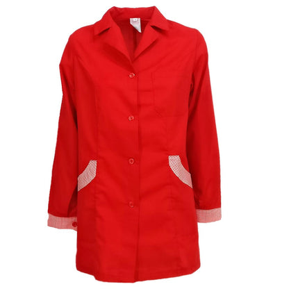 Camice da lavoro donna,casacca slim,divisa "rosso" cod: 151020