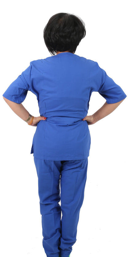 Divisa da lavoro,unisex, zip collo coreano "colore blu royal" cod: 1912