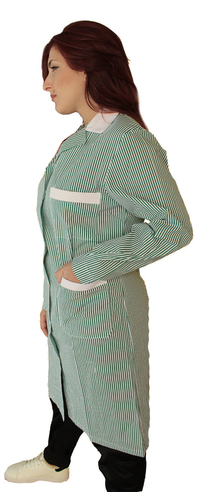 camice da lavoro donna rigo verde ML cod:7648