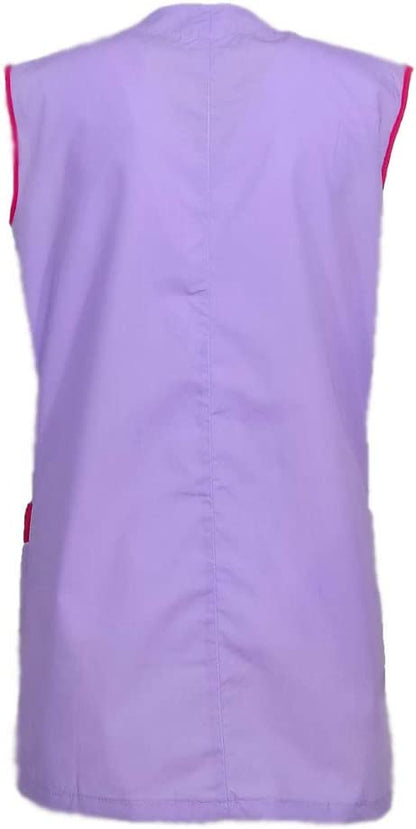Camice da lavoro donna giromanica "glicine" cod: 1403