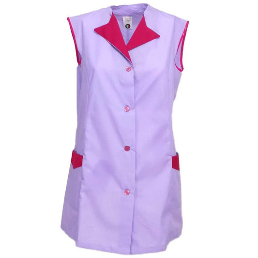 Camice da lavoro donna giromanica "glicine" cod: 1403